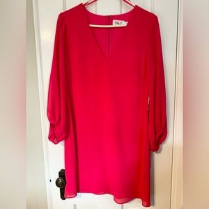 NWT Cherry/Hot Pink Long-Sleeved Dress - Nordstrom Rack